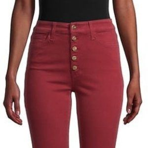 Red Joes Jeans Charlie Ankle Exposed Button Fly
